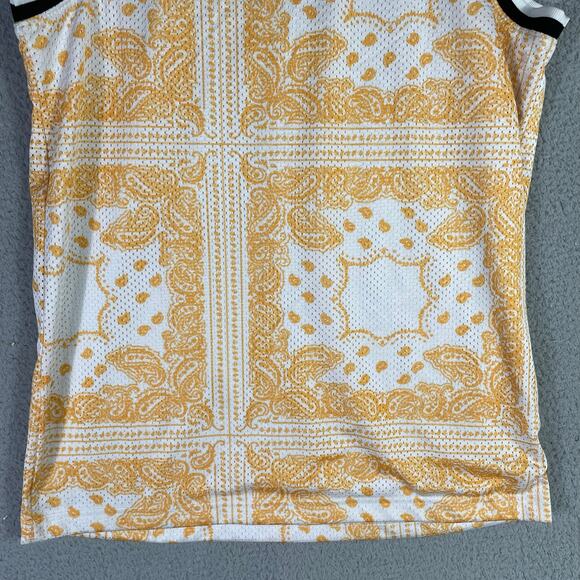 Baroque Bandana Print Gold Tank Top Men’s Medium Sleeveless Streetwear G-NET - Picture 6 of 10